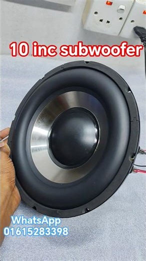 10 inc subwoofer frequency test