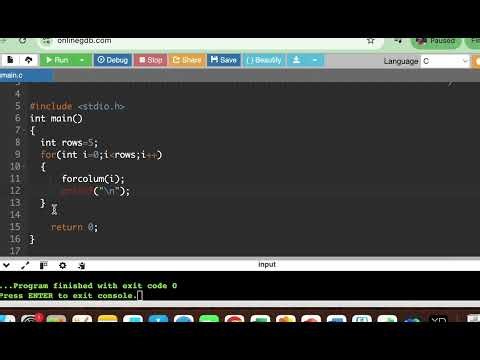 Printing patterns using single for loop