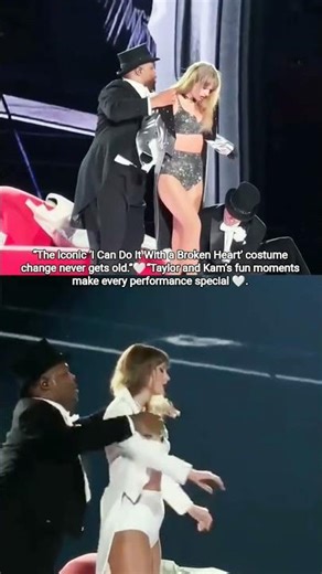 Iconic “I Can Do It With a Broken Heart” Costume Change | Taylor & Kam Fun Moments ✨🤍#taylorswift