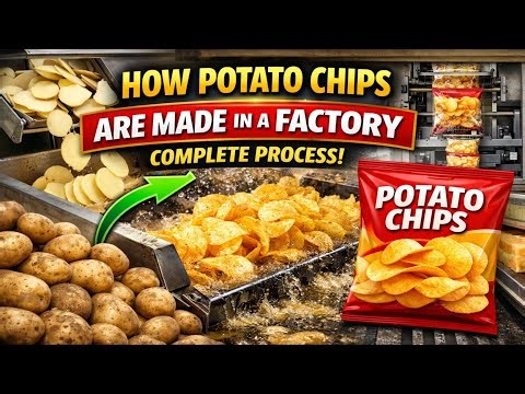 How Potato Chips Are Made in a Factory | Complete Chips Manufacturing Process
