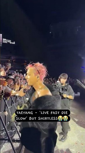 TAEYANG - 'LIVE FAST DIE SLOW' BUT SHIRTLESS😭😭 Oakland Day 2 #bigbang #taeyang #kpop #gd #gdragon