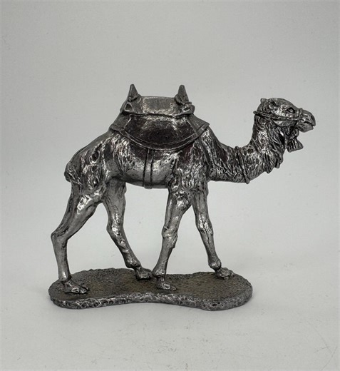 Michael Ricker Pewter Christmas Nativity Stable Camel Diorama Animal Figurine - Etsy