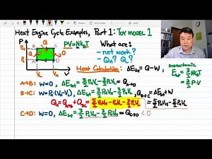 Heat Engine Cycle Examples, Part 1-A