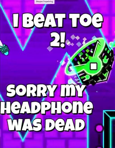 i beat toe2!!! #toe2 #geometrydash