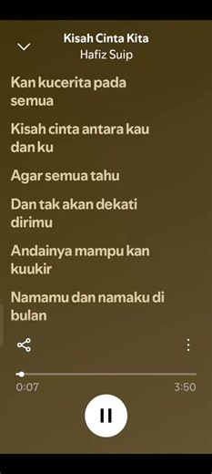 Kisah Cinta Kita - Hafiz Suip (Lirik Penuh & Karaoke)
