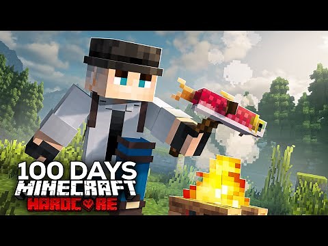 I Barely Survived 100 Days in Ultra Realistic Hardcore Minecraft