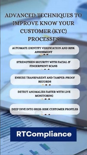 Advanced Techniques to Improve Know Your Customer (KYC) Processes | #KYC #KnowYourCustomer