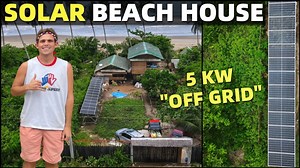 WE ARE OFFICIALLY 100% OFF GRID!!! WE HAVE A SOLAR ENERGY BEACH HOUSE IN THE PHILIPPINES! What a cool feeling. I always say "Power On", and in this case... that is literally happening! We have finished our solar system here in Cateel Davao Oriental, and have connected to it. In this video we take a closer look at the setup and talk with professionals about it. Then, we head off for a little coastal surf and chill, and end up back at home checking up on our system at night. Solar Energy.... It is
