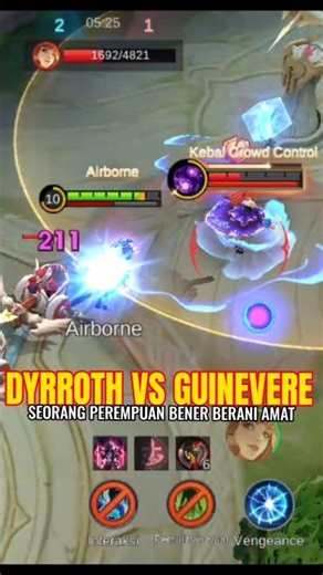 Seorang perempuan vs king dyrroth budi krisna👎👊 #guinevere #dyrrothmvp