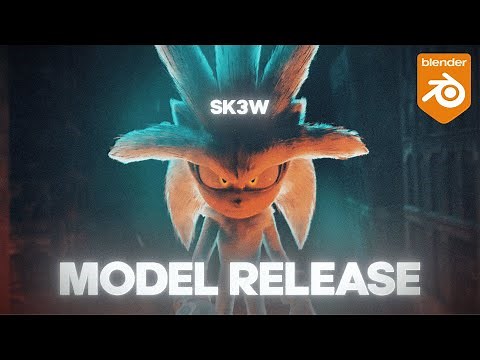 Silver The Hedgehog Movie Model RELEASE! (Blender 3.3 RIG)