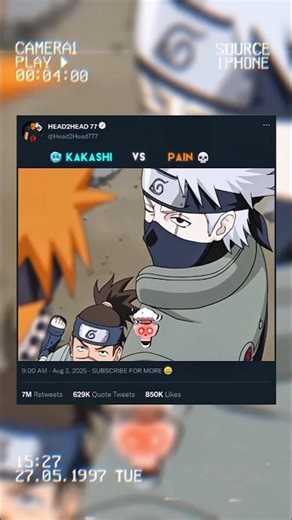 🥶 KAKASHI VS PAIN 💀 #anime #naruto #shorts #animeedit #kakashivspain