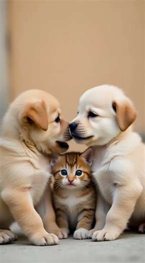 Adorable Puppies & Kitten Cuddle Session! 🐶🐱