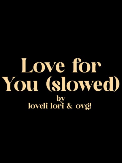 My Love for You: A Beautiful Love Song