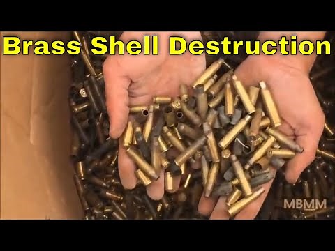 Processing Spent Ammunition, Brass Bullet Casings With a MBMM Hammer Mill