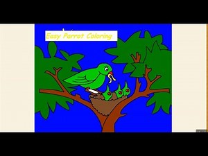 Kea Coloring Book Tutorial #2 ( Parrot Coloring )