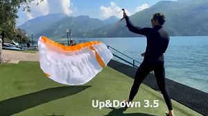 Kitech DWing Up&Down 3.5 on Lake Garda Chris' first sessions with his new toy. | Kitech Kites