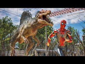 Spinosaurus Attacks Spiderman