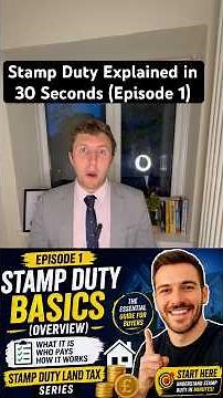Stamp Duty Explained in 30 Seconds (Episode 1)