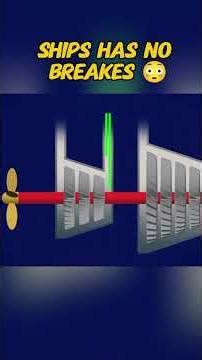 🚢 जहाज़ कैसे रुकते हैं बिना ब्रेक के? | Ship Braking System Explained #amazingscience #didyouknow