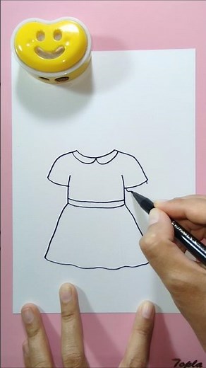 Menggambar baju #art #drawing #menggambar #tutorial #shortsfeed #shorts