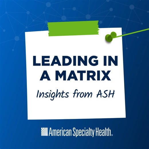 Want to dive deeper into matrix leadership? Discover insights from our team and learn practical strategies in our new podcast series “Leading In a Matrix.”  Visit our employee intranet, the Flash, to watch and listen in! | ASH Companies | Facebook