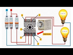 8 pin timer relay wiring diagram | 8 pin relay connection | 8 pin relay