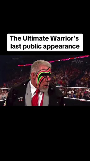 The Ultimate Warrior’s last public appearance. He would pass away the following day. RAW April 7, 2014 (Night after Wrestlemania 30).