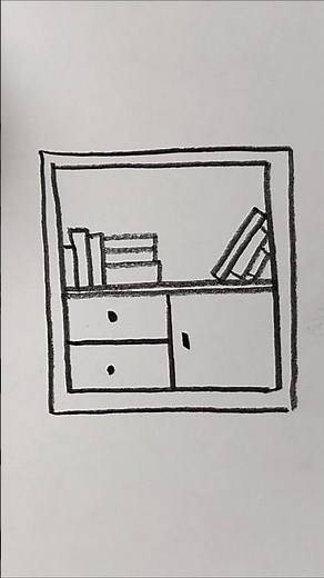 How to Draw a Bookshelf