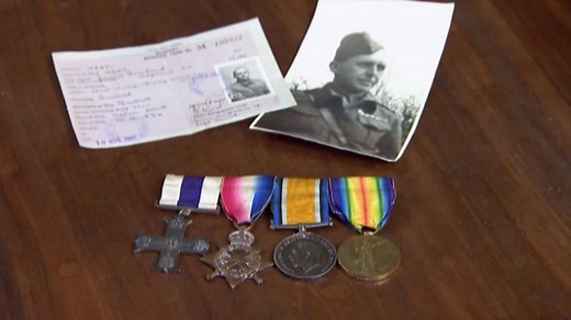Collection of World War One medals