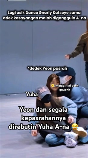 Dedek Yeon dengan segala kepasrahannya menghadapi duo onnie #yuha #a_na #yeon #hearts2hearts