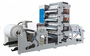 [Hot Item] Automatic High Quality 5 Color Paper up Flexographic Printing Machine with Video Inspection System