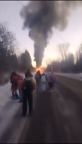 Bus driver, students escape school bus fire in Springville