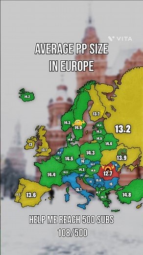 Average D size in europe 🇪🇺 #geographythroughmaps #map #geography #mapping #mapper #mapguide