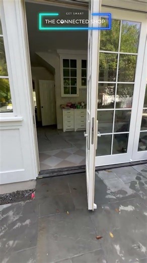 Sleek smart access, perfectly paired with a swing door.