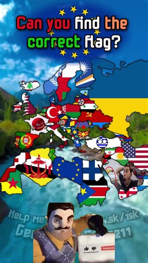 Can You Find The Correct Flag? #fyp #map #geographyguy7211 #maps #europe