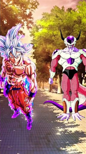 GOKU 🆚️ FRIEZA FIGHT 🥶 Goku Vs frieza || Who Is Stronger #goku #vegeta #dragonball #dbs #shorts #4k