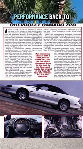 Was the 4th Generation Camaro a Muscle Car?