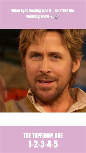 When Ryan Gosling Was 8… He STOLE the Wedding Show 👀💍 #shorts #funny #comedy #viral #celebrity