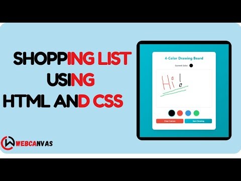 Drawing Board | HTML CSS JS | Web Canvas