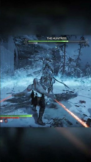 Ghost Of Sparta☠️🔥Vs The Huntress Best Fight God Of War Ragnarok #gaming #godofwar