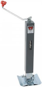 Bulldog Square Jack w/ Footplate - Drop Leg - Topwind - 28-1/2" Lift - 7,200 lbs Bulldog Trailer Jac