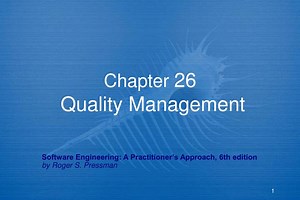 Chapter 26 Quality Management - SlideServe