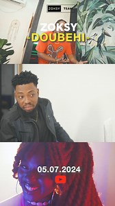 29K views · 1.1K reactions | Préparez-vous ! Le teaser de “Doubehi” est enfin là. Découvrez un avant-goût de notre nouveau morceau qui sortira officiellement le 05-07-2024. Abonnez-vous dès maintenant à ma chaîne YouTube pour ne rien rater. | ZOKSY | Facebook