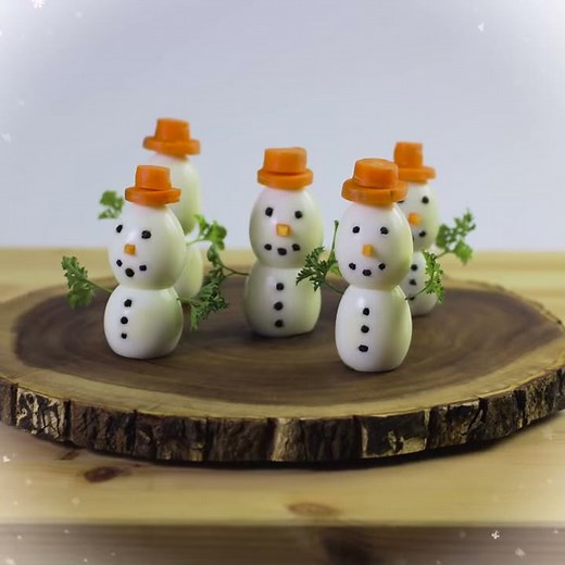How To Make Hard Boiled Egg Snowmen | Organic Valley Recipes