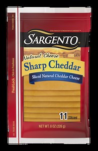 Sliced Sharp Natural Cheddar Cheese, 11 slices