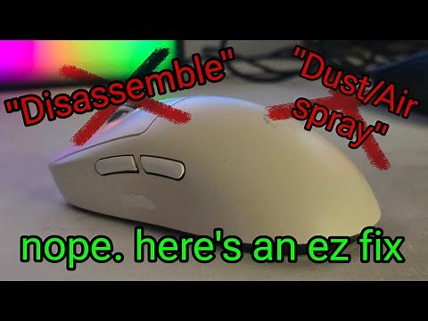 easy fix Logitech G PRO x Superlight mouse wheel problem [WITHOUT DISASSEMBLING IT]