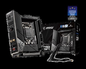 MSI MEG Z490I UNIFY Mini-ITX Gaming Motherboard (10th Gen Intel Core, LGA 1200 Socket, Dual M.2 Slots, Thunderbolt 3 Type-C, Wi-Fi 6)