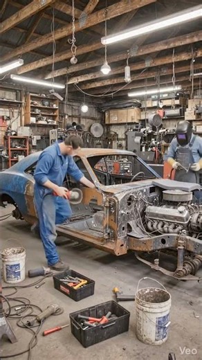 Rusty Barn Find Classic Car Fully Restored to Showroom Condition #relaxing #asmr #oddlysatisfying