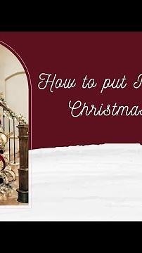 How to put ribbon on a Christmas tree
