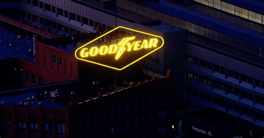 Goodyear relights famous sign in Akron